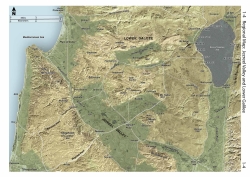 Natzrat-Megiddo topographical map